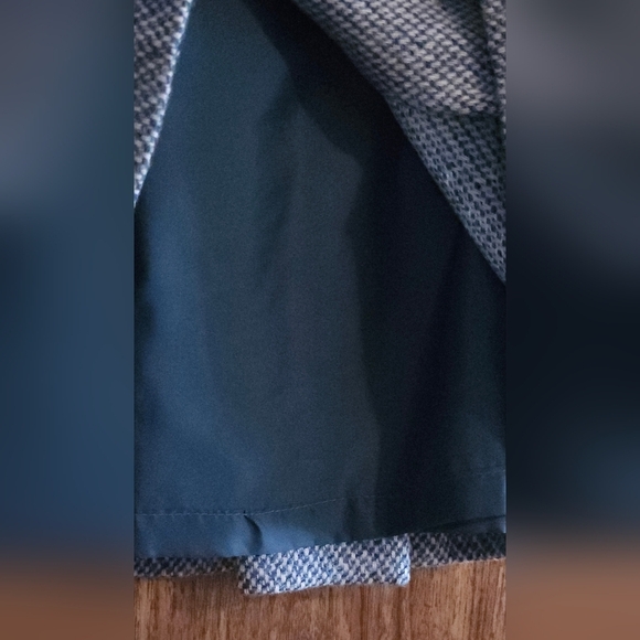 NWOT Women's Sky Blue Tweed Jacket & Skirt Set Quiet Luxury 100% Wool - Picture 15 of 15